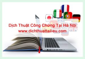 dịch thuật công chứng tại hà nội