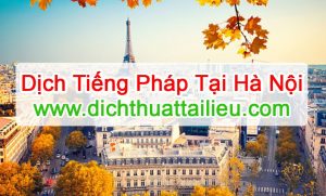 Dịch tiếng Pháp tại Hà Nội
