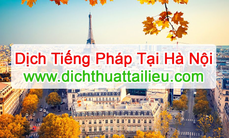 Dịch tiếng Pháp tại Hà Nội