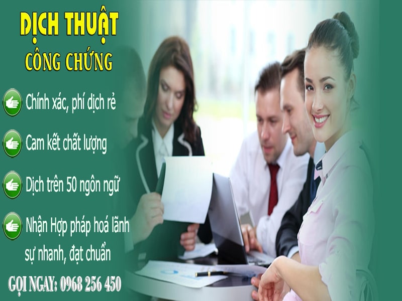 Dịch vụ dịch thuật công chứng tiếng Anh giá rẻ tại Hà Nội, TPHCM