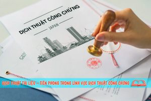 Dịch thuật tiếng Nhật công chứng