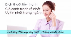 Dịch tiếng Đức sang tiếng Việt online giá tốt