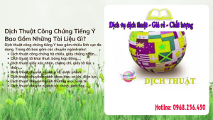 Biên Phiên Dịch Tiếng Ý: Mở Cánh Cửa Cho Sự Hiểu Biết