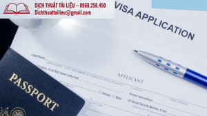 dịch công chứng tài liệu visa