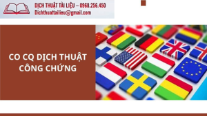 Dịch Thuật Công Chứng CO CQ: Quy Trình, Lợi Ích Trong Xã Hội Hiện Đại