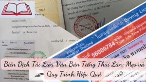 Biên Dịch Tài Liệu Văn Bản Tiếng Thái Lan Mẹo và Quy Trình Hiệu Quả