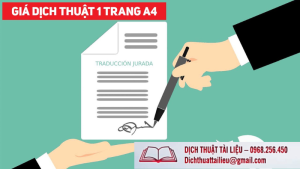 Giá Dịch Thuật 1 Trang A4: Bí Mật Giải Đáp Và Tiết Kiệm