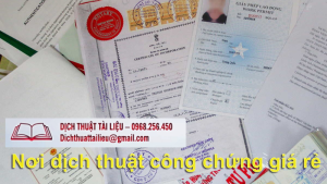 Dịch Thuật Công Chứng Giá Rẻ TPHCM - Dịch Thuật Tài Liệu