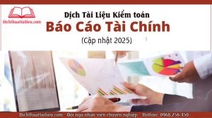 Dịch vụ dịch thuật báo cáo tài chính tốt nhất hà nội - hồ chí minh