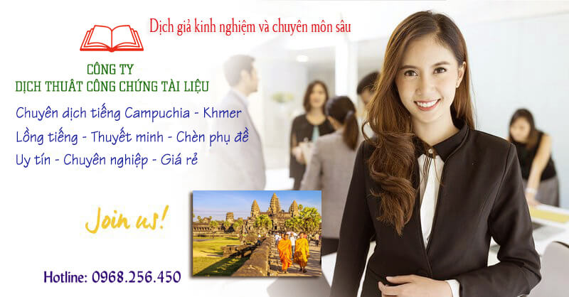 Kinh nghiệm chuyên môn dịch tiếng Campuchia