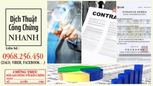 Các loại tài liệu cần dịch công chứng phụ thuộc yêu cầu của bạn