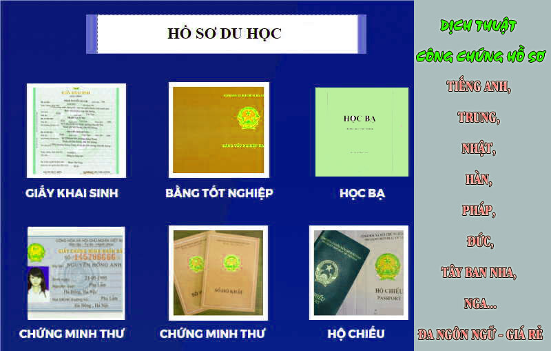 Chuẩn bị tài liệu khi Dịch Thuật Công Chứng Hồ Sơ Du Học