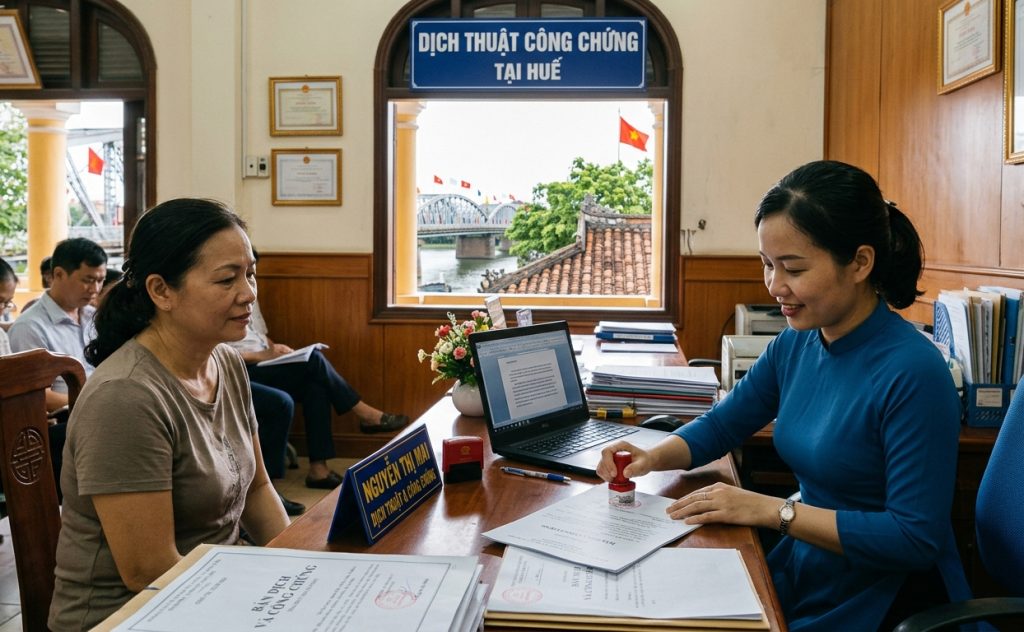 Dịch thuật công chứng tại Huế