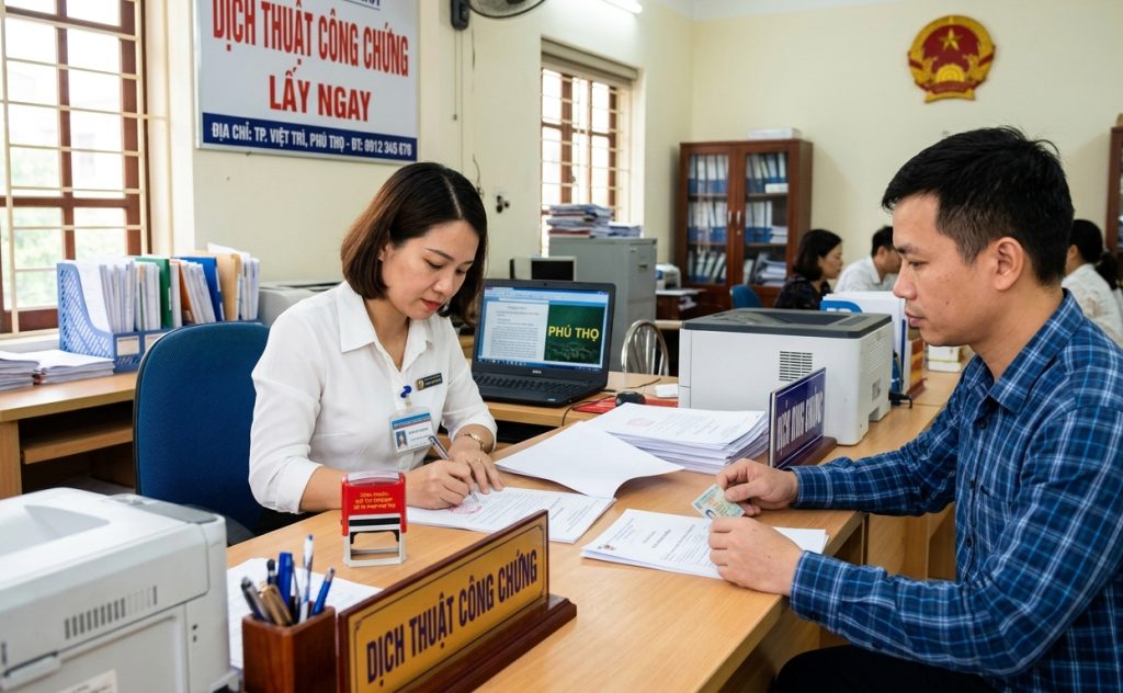 Dịch Thuật Công Chứng Tại Phú Thọ