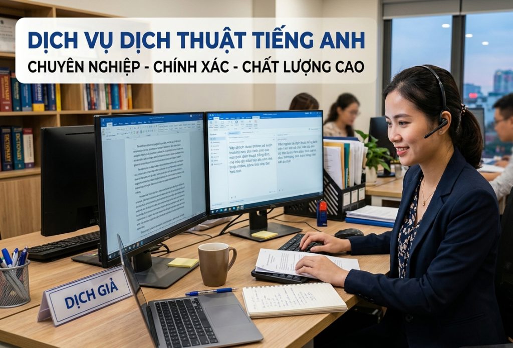 Dịch vụ dịch thuật tiếng Anh
