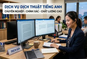 Dịch vụ dịch thuật tiếng Anh