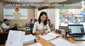 Lưu ý khi dịch thuật công chứng tại Hà Nội