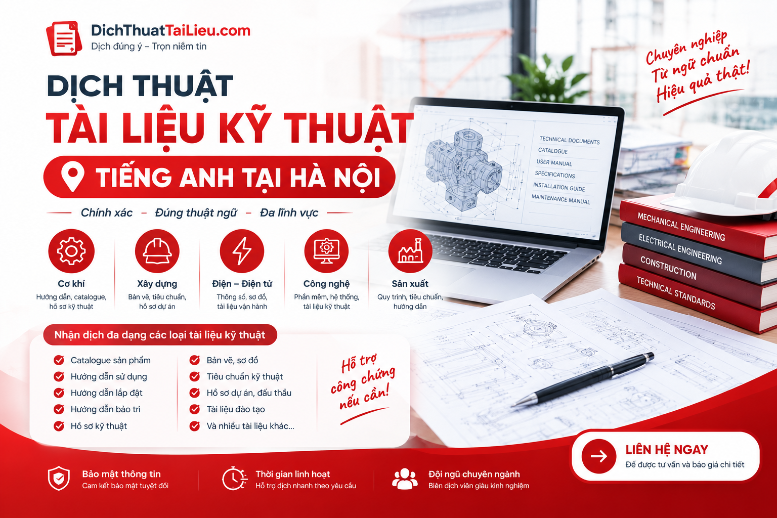 Dịch thuật tài liệu kỹ thuật tiếng Anh tại Hà Nội