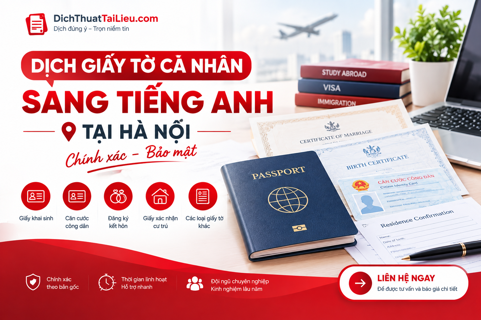 Dịch giấy tờ cá nhân sang tiếng Anh tại Hà Nội