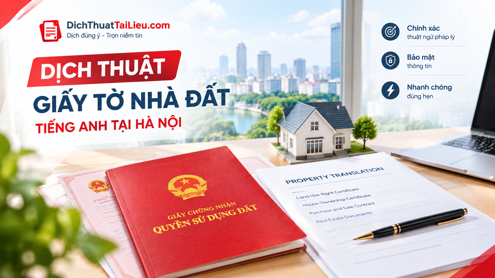 Dịch thuật giấy tờ nhà đất tiếng Anh tại Hà Nội