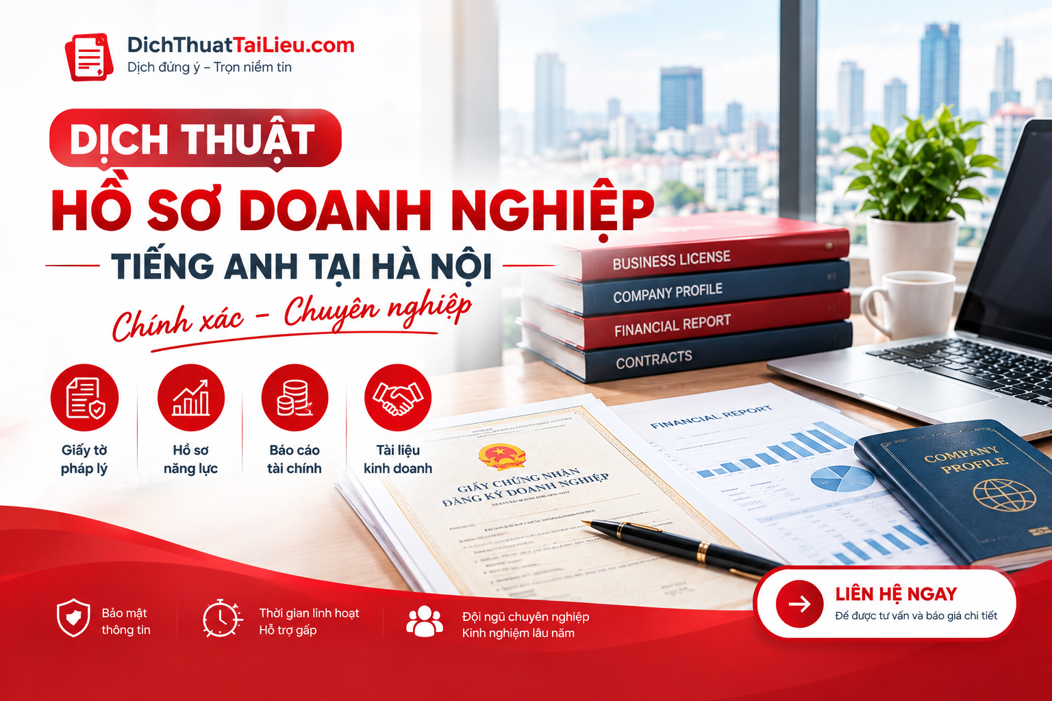 Dịch thuật hồ sơ doanh nghiệp tiếng Anh tại Hà Nội